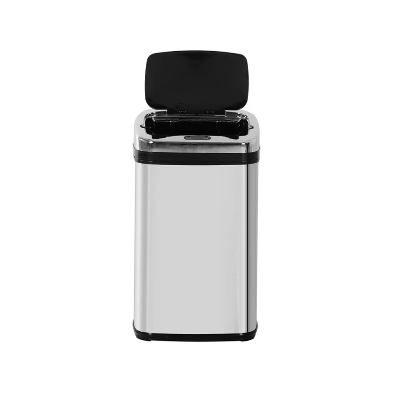 Image of HOMCOM 30L Automatic Kitchen Bin with Lid and Infrared Motion Sensor Silver - Homcom 5056725519049