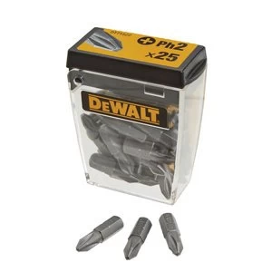 Image of DEWALT PH2 Screwdriver bits 25mm Pack of 25