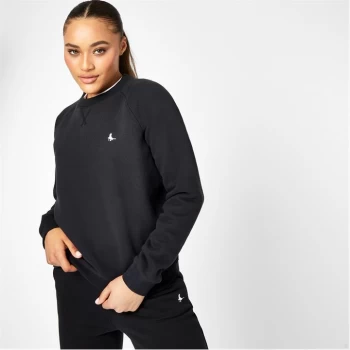 Image of Jack Wills Astbury Pheasant Logo Crew Neck Sweatshirt - Black