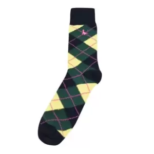 Image of Jack Wills Cornwell Argyle Single Socks - Green