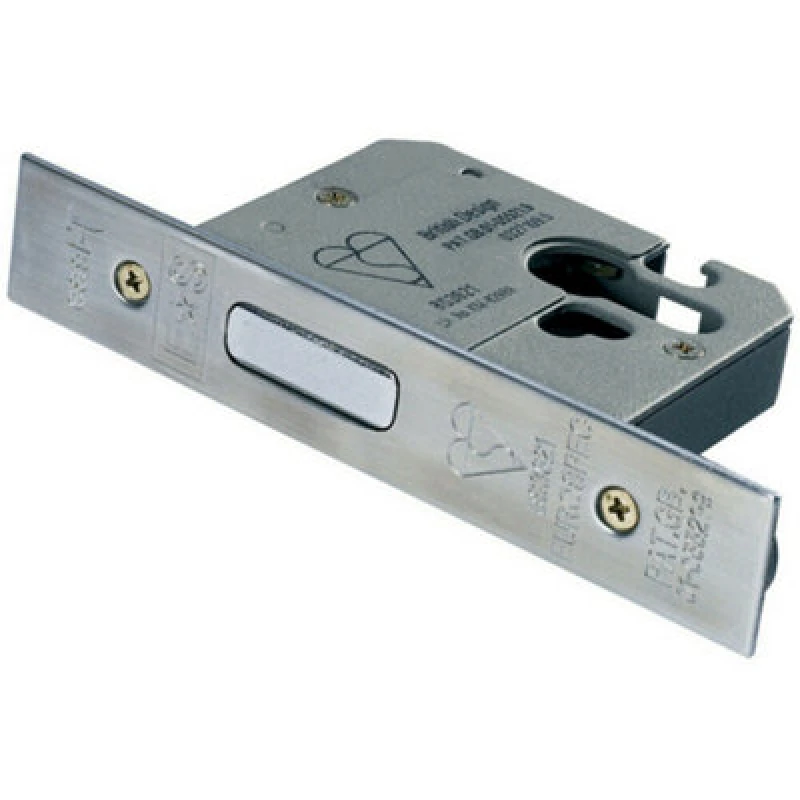 Image of Loops Euro Profile High Security Cylinder Deadlock Replacement Case Only Satin Steel Metallics unisex