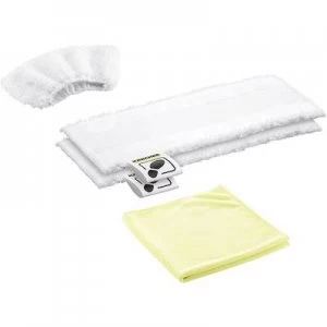 Image of Kaercher 2.863-265.0 Microfibre cloth set (kitchen) 1 Set White, Yellow