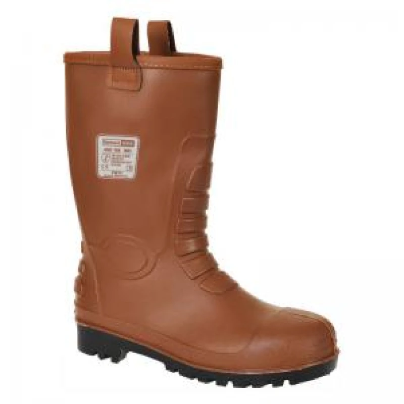 Image of Portwest Neptune S5 CI Waterproof Rigger Safety Boots FW75TAR48 Colour: Tan
