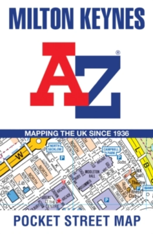 Image of Milton Keynes A-Z Pocket Street Map. By AZ Maps Books
