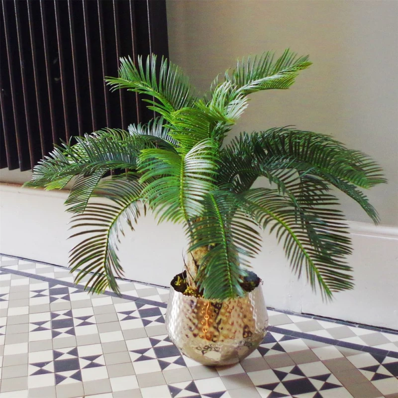 Image of Leaf 60cm Cycas Palm Plant Artificial Tropical Tree Green unisex