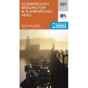 Image of Scarborough, Bridlington and Flamborough Head: 301 by Ordnance Survey (Sheet map, folded, 2015)