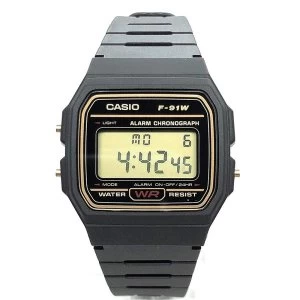 Image of Casio F-91WG-9QEF Casual Digital Watch with Black Resin Strap