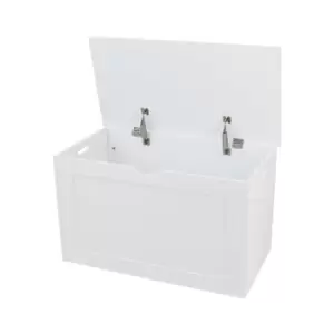 Image of White Shaker Style Blanket Box White