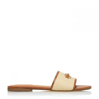 Image of Dune Natural 'Laffia' Mules - 3