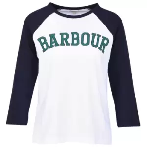Image of Barbour Womens Northumberland Tee White 10