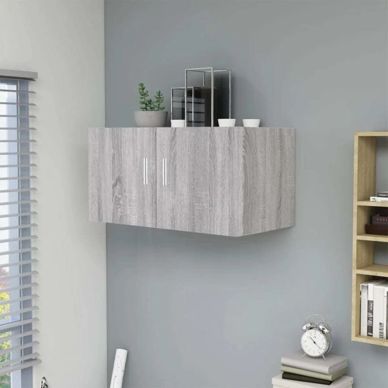 Image of VIDAXL Vidaxl - Wall Mounted Cabinet Grey Sonoma 80x39x40cm Engineered Wood 8720286976838