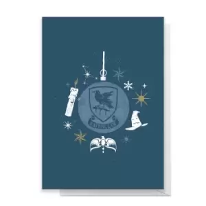 Image of Harry Potter Ravenclaw Christmas Greetings Card - Standard Card