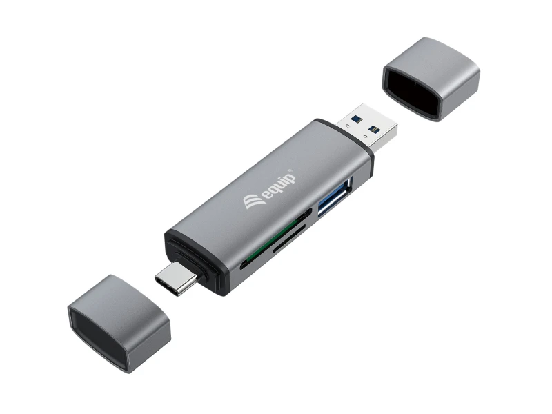 Image of Equip Card Reader with USB 3.0 Hub. OTG