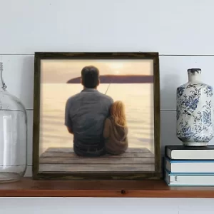 Image of KZM438 Multicolor Decorative Framed MDF Painting