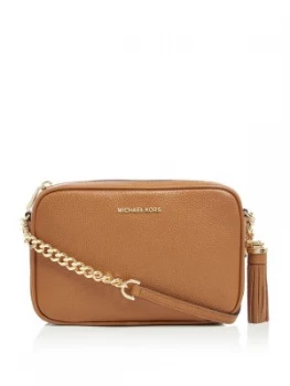 Image of Michael Kors Crossbodies medium camera crossbody bag Tan