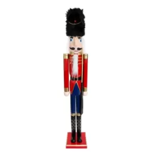 Image of Christmas Workshop Large Wooden Nutcracker - Red