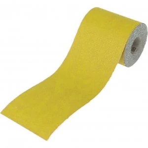 Image of Faithfull Yellow Aluminium Oxide Sanding Roll 115mm 5m 40g