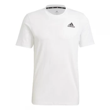 Image of adidas AEROREADY Designed 2 Move Sport T-Shirt Mens - White / Black