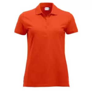 Image of Clique Womens/Ladies Marion Polo Shirt (L) (Blood Orange)