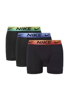 Image of Nike Underwear Dri-FIT Essential Micro 3 Pack Boxer Briefs - Black, Size S, Men