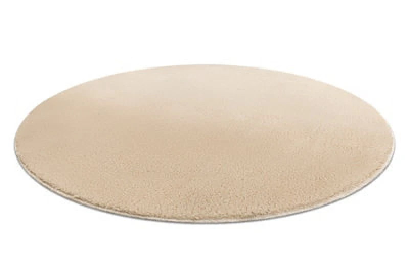Image of RugsX Modern Washing Carpet Lindo Circle Beige, Anti-Slip, Shaggy Circle 120 Cm