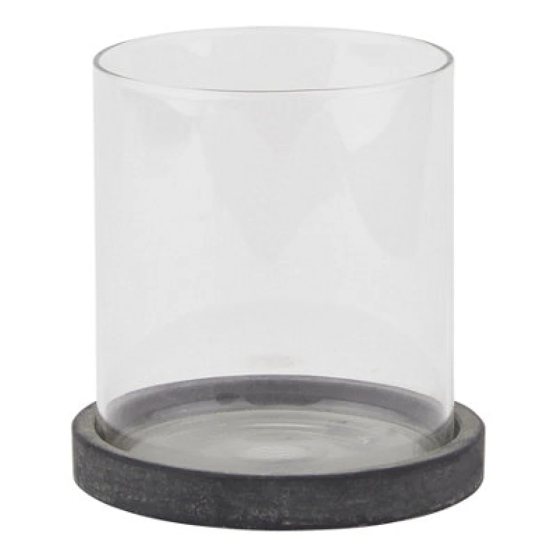 Image of Amalfi Grey Hurricane Lantern