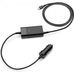 Image of HP 65W USB-C Auto Adapter power adapter/inverter Black