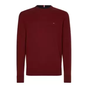 Image of Tommy Hilfiger Pima Org Ctn Cashmere Crew Neck - Red