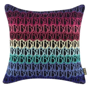 Image of Biba Biba Rainbow Cushion - Black