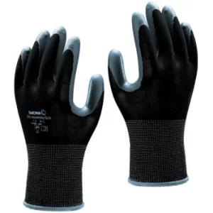 Image of Nitrile Coated Grip Gloves, Grey/Black, Size 9