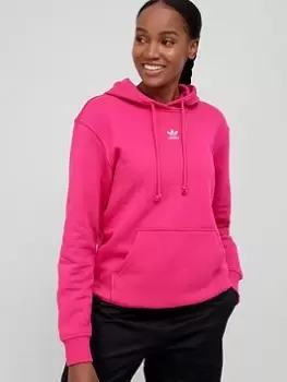 Image of adidas Originals Fleece Hoodie - Magenta, Magenta, Size 8, Women