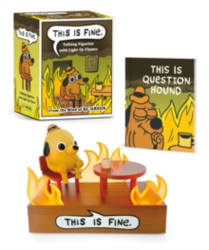Image of This Is Fine Talking Figurine. Paperback. By KC Green Books
