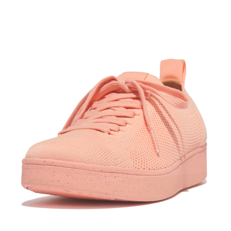 Image of FitFlop Womens knit Trainers FitFlop Rally E01 Blanc Female 38