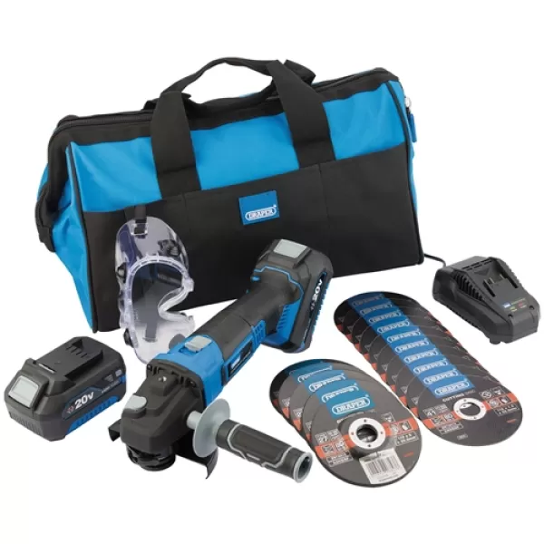 Image of Draper Storm Force 20V Cordless Grind and Cut Kit