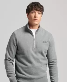 Image of Superdry Organic Cotton Essential Logo Half Zip Sweatshirt