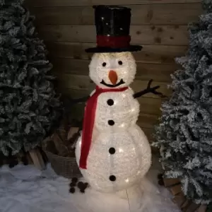 Image of Samuel Alexander - 95cm Tall LED Christmas Snowman Light Up Decoration