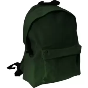 Image of Bagbase Junior Fashion Backpack / Rucksack (14 Litres) (One Size) (Bottle Green) - Bottle Green