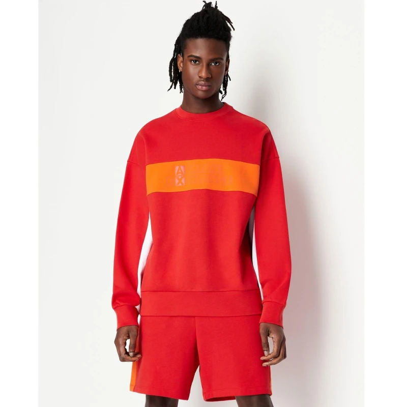 Image of Armani Exchange Crewneck Sweatshirt Red male XS
