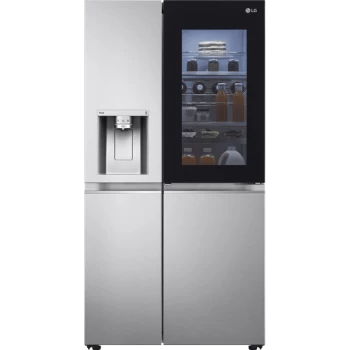 Image of LG InstaView ThinQ 635L WiFi Connected American Fridge Freezer GSXV90BSAE