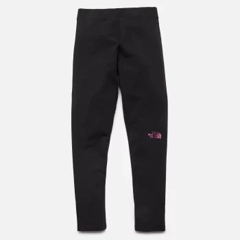 Image of The North Face Girls Cotton Blend Logo Leggings - Black - 12 - 14 Years