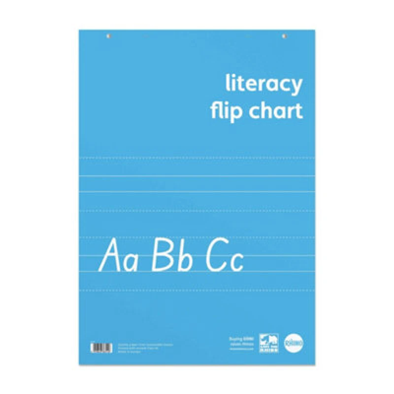 Image of Rhino A1 Educational Literacy Flipchart Pad 30 Leaf FCLTW/B (Pack...