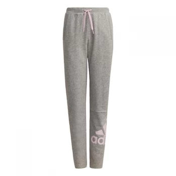 Image of adidas Essentials French Terry Joggers Kids - Medium Grey Heather / Clear Pi