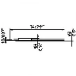Image of Soldering tip Chisel shaped Ersa 212 KD LF Tip size 1.8 mm