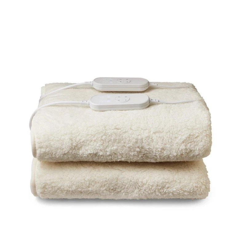 Image of Morphy Richards EverCosy Super King Premium Fleece Heated Electric Under Blanket in White White Super King Unisex 5056765401670