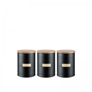 Image of Typhoon Otto Black 3 Piece Storage Canisters
