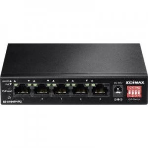Image of EDIMAX Edimax ES-5104PH V2 Network switch 5 ports 100 Mbps PoE