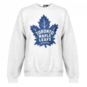 Image of NHL Logo Crew Sweater Mens - Maple Leafs