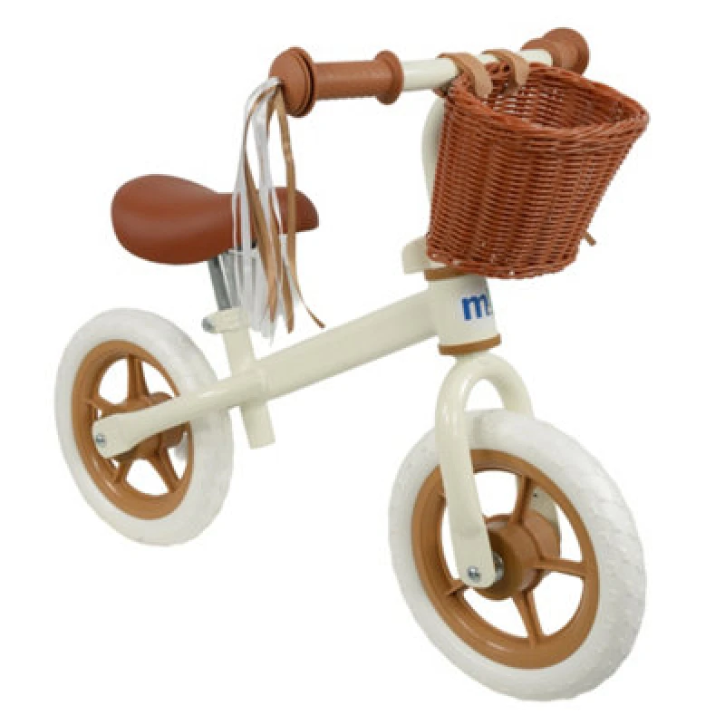 Image of MoVe 10" Balance Bike With Basket, Cream M005377