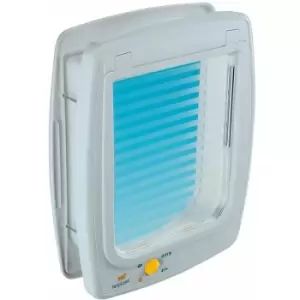Image of Ferplast - 4-Way Manual Pet Flap Swing 11T White 72106011 White