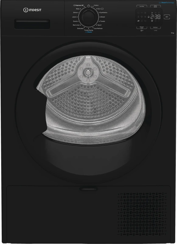 Image of Indesit C YD 92D BB UK 9Kg Heat Pump Tumble Dryer - Black - A+ Rated
